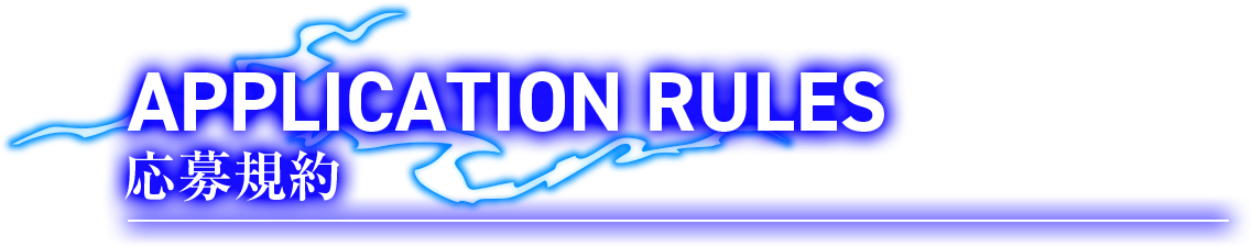 APPLICATION RULES 応募規約